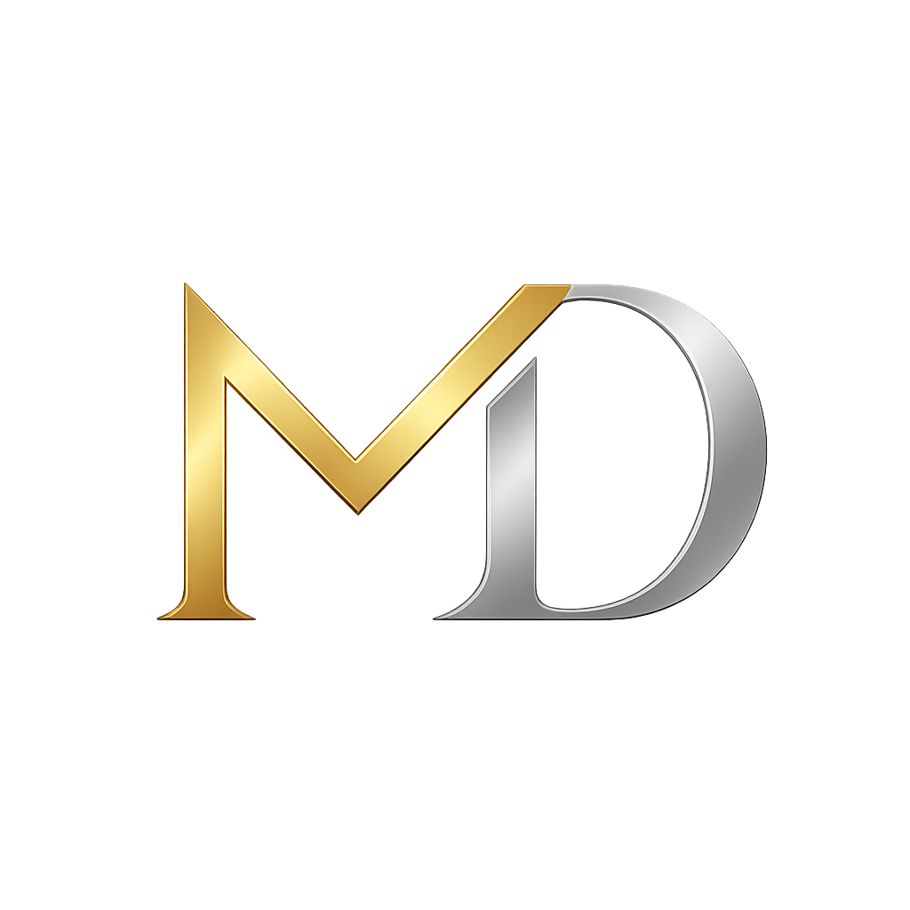 intertwined gold and silver logo